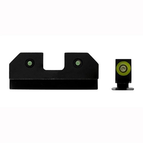 R3D Night Sights för Glock® erbjuder en klar 3-dot tritium design med Ember™ Glow Dot Technology för optimal synlighet i både ljusa och svaga förhållanden.