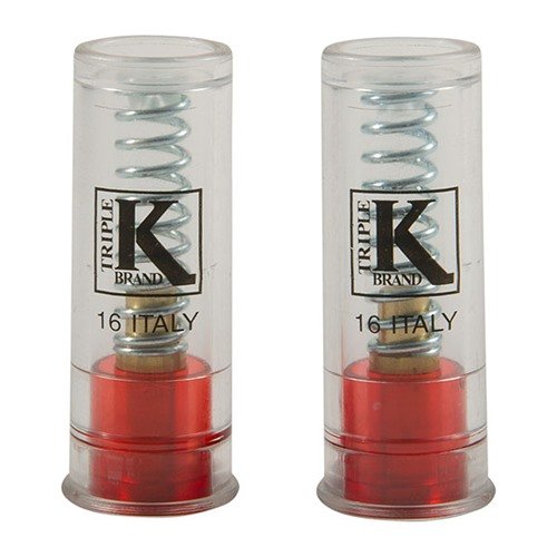 Spara avtryckare med TRIPLE-K:s DELUXE SNAP CAPS! Dessa 16-gauge snap caps skyddar vid torrskjutning och förhindrar skador på avtryckare och bussningar.