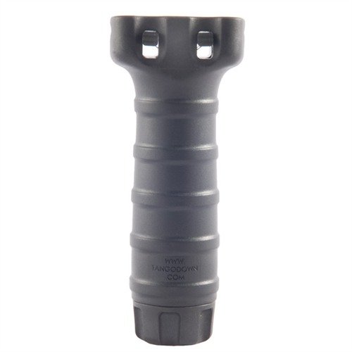 TANGODOWNs Picatinny Standard Vertical Grip erbjuder en robust och ergonomisk design med stort lagringsutrymme och vattentät tätning för optimal prestanda.