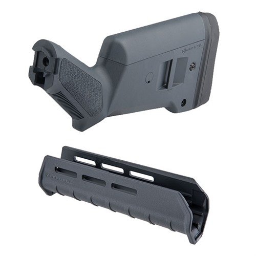 MOSSBERG 500 SGA BUTTSTOCK & M-LOK FOREND KIT erbjuder anpassningsbarhet och lättvikt för Mossberg 500/590/590A1, perfekt för att fästa M-LOK-tillbehör.