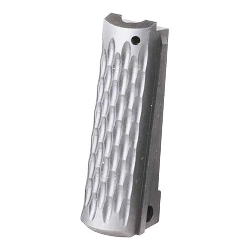 FLAT 1911 mainspring housing erbjuder en perfekt balans mellan stil och funktion, med olika ytor för optimalt grepp utan att skada händer eller kläder.