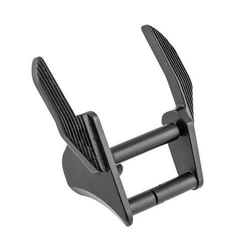 Ed Browns ambidextrösa carry thumb safety för 1911 erbjuder en slank design för bättre bärkomfort och säkerhet, tillverkad av högkvalitativt stål.