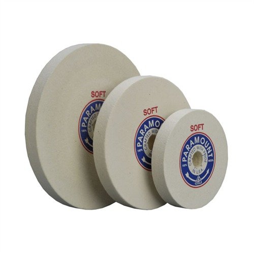 FELT POLISHING WHEELS ger högkvalitativ finish med noggrant utvalda och fabriksjusterade 1" breda filthjul, perfekta för professionella vapensmeder.