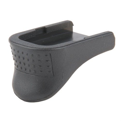 GRIP EXTENSION för GLOCK® 42 ger bättre rekylkontroll och mer konsekvent träffbild genom att låta hela handen greppa vapnet, vilket ökar komforten.