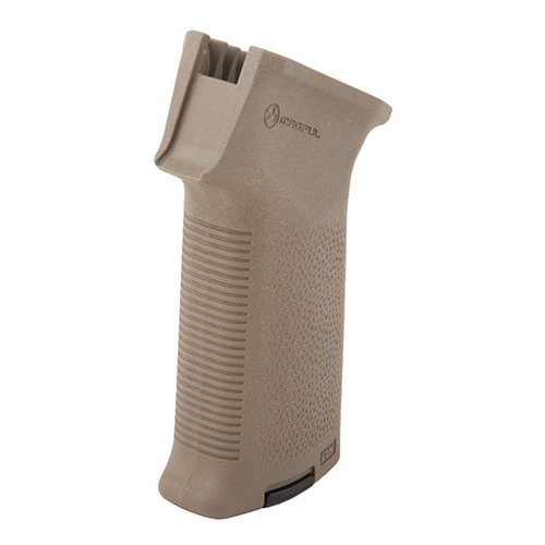 MOE AK Grip är en drop-in uppgradering för AK-pistoler som förbättrar ergonomin med aggressiv textur för bättre vapenhantering och är kompatibel med Grip Cores.