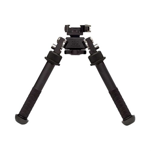 V8 ATLAS BIPOD är en lätt aluminiumbipod med justerbara ben, 180° rörelse och tre monteringsalternativ för en stabil och mångsidig skjutplattform.