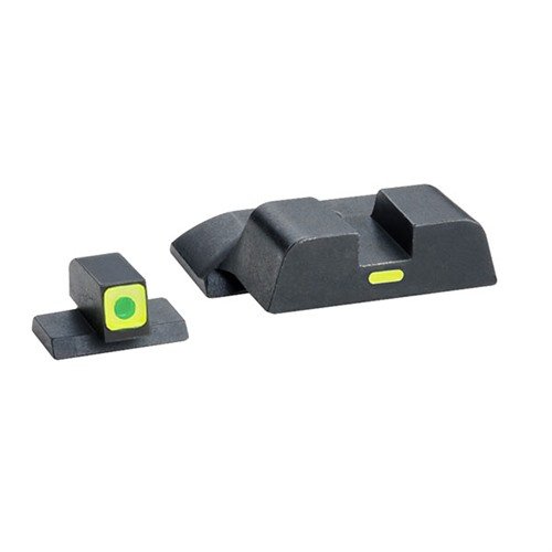 CAP sight set för S&W M&P (ej Shield och Pro/Long) med tritium och lime-grön fotoluminescent design för snabb och enkel sikte i närstrid.