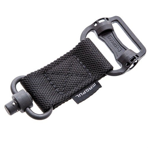 MS1/MS4® QD-adaptern gör det enkelt att växla mellan enpunkts- och tvåpunktskonfiguration med hållbar nylon och korrosionsbeständigt stål.
