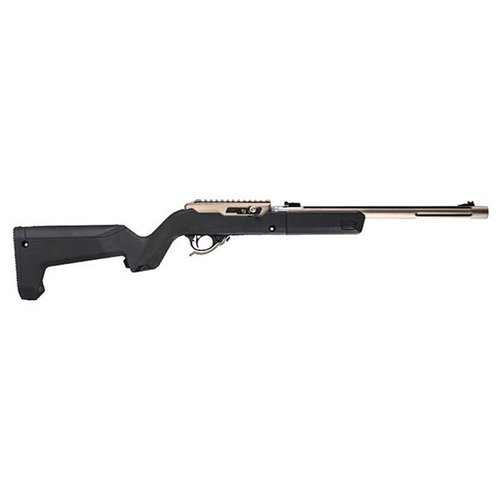 Magpul X-22 Backpacker stock för Ruger 10/22 Takedown erbjuder en kompakt och funktionell design med integrerat magasin och ergonomiskt handtag.