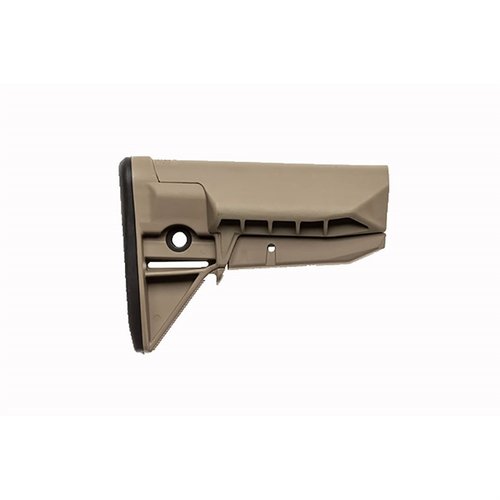BCMGunfighter SOPMOD Stock MOD 0 erbjuder förbättrad komfort, robust låsmekanism och smidig slinghantering för AR-15, perfekt för alla skjutare.