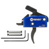 Midwest Industries Enhanced Drop-In Curved Trigger erbjuder en 3,5 lbs avtrycksvikt, smidig aktivering och kort återställning, perfekt för AR-15.