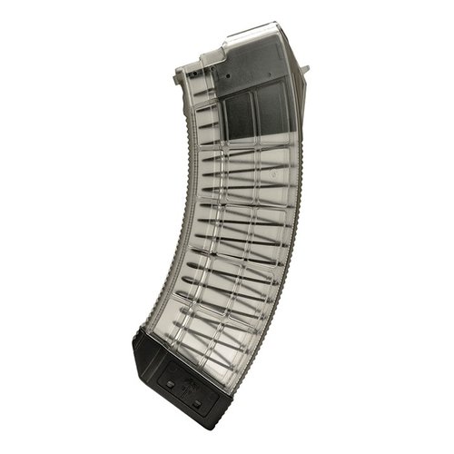 US Palm AK30R magasin erbjuder pålitlighet och ett självrengörande följare i polymer, perfekt för AK-47 och dess kloner i kaliber 7.62x39.