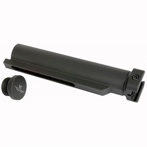 MIDWEST INDUSTRIES Picatinny Stock Tube Adaptor är en stark och kompakt lösning för att fästa en kolv eller pistolarmbåge på vapen med picatinny rail.