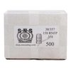 .38 kaliber RNFP kulor från SNS CAST BULLETS erbjuder hög precision och konsekvent kvalitet med 92% bly, perfekt för både pistol och gevär, 500/box.