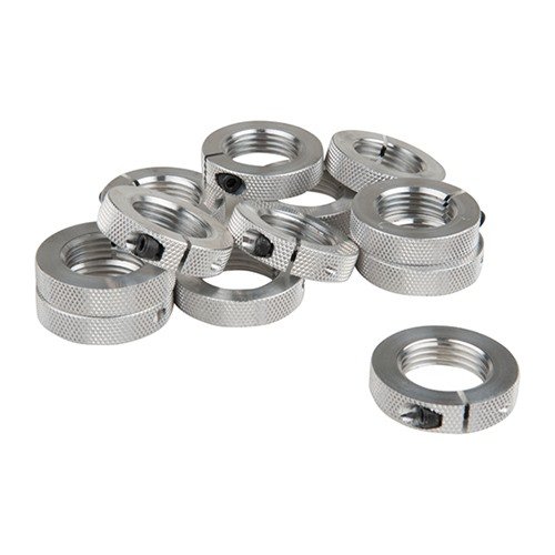 Forster CROSS BOLT DIE LOCK RING ger exakt justering utan skador på die-trådar och passar alla standard 7/8-14 dies, perfekt för återladdning.
