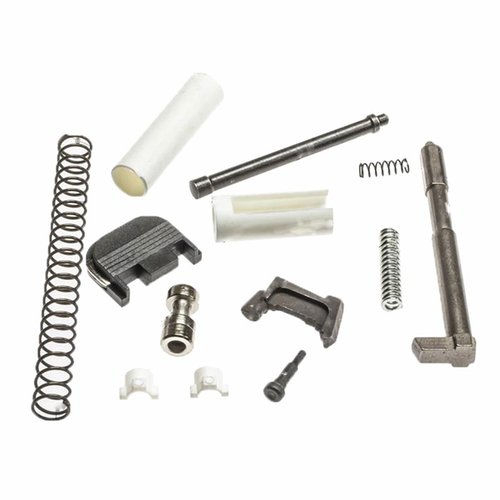 SLIDE COMPLETION KITS för GLOCK® ger alla nödvändiga delar för att bygga en komplett slide, inklusive channel liner, striker och firing pin safety.
