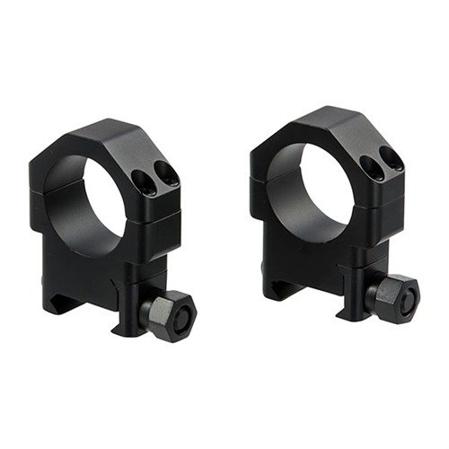 TSR Picatinny scope rings i 7075-T651 aluminium erbjuder överlägsen hållkraft och precision, med fyra skruvar för optimal justering och säkerhet.