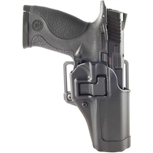 Blackhawk SERPA CQC-holster erbjuder säkerhet och smidig dragning för Glock 20/21/37 med nivå 2 retention och mångsidig plattform för olika användningar.