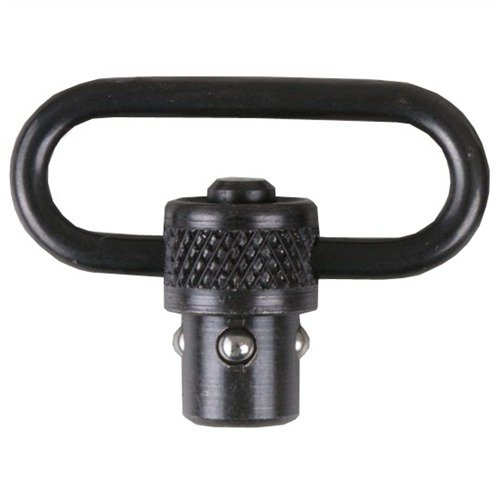 AR-15/CAR-15 Quick Detach Swivel erbjuder en stark och pålitlig slingfäste med 360° rotation, knurlad bas och lättanvänd push-button för enkel montering.