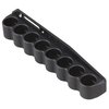 RECEIVER MOUNT SHOTSHELL HOLDER ger snabb åtkomst till extra 12-gauge patroner, robust design med Santoprene™ för säker förvaring under rörelse.