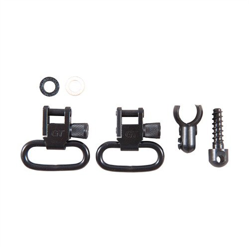 Grovtec US sling swivel-set är helt i stål, utan plast, med snabbkoppling för flera gevär. Säker och pålitlig, perfekt för 1" breda slingor.