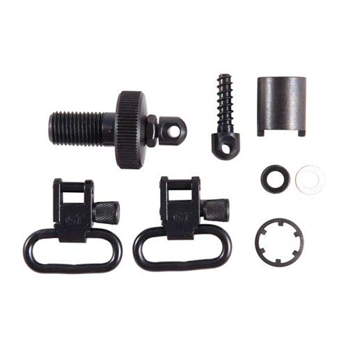 Robust och helt stål quick-detach swivel system för pump- och semi-automatiska hagelgevär, tillåter enkel sling-anslutning och borttagning.