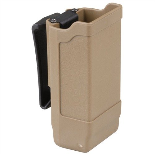 Lättviktsmagasinhållare i högstyrkspolymer med inbyggd spänning, kompakt design för snabb åtkomst och säker förvaring av 9mm/.40 Cal magasin.
