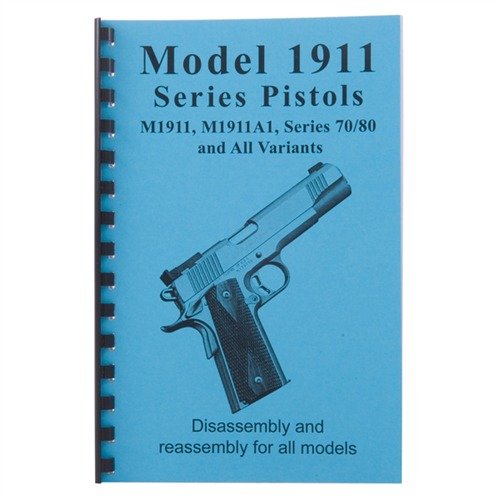 Handbok för 1911 med detaljerade instruktioner för fältstripning och återmontering, illustrerad med stora foton och scheman för enkel förståelse.
