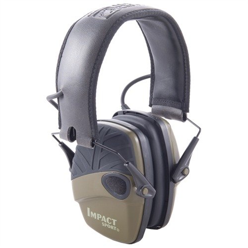 Howard Leight Impact Sport Electronic Earmuffs erbjuder lätt och kompakt hörselskydd som förstärker samtal och kommandon, samtidigt som farliga ljud blockeras.