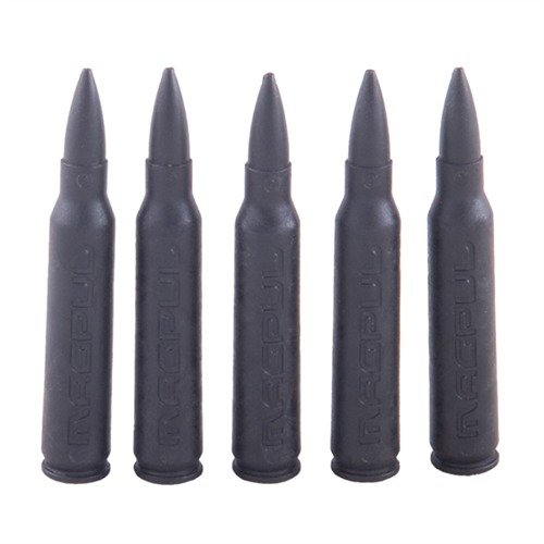 .223/5.56 DUMMY ROUNDS från MAGPUL låter dig säkert testa och öva med din AR15 utan risk för oavsiktlig avfyrning, tillverkade av korrosionsbeständig polymer.
