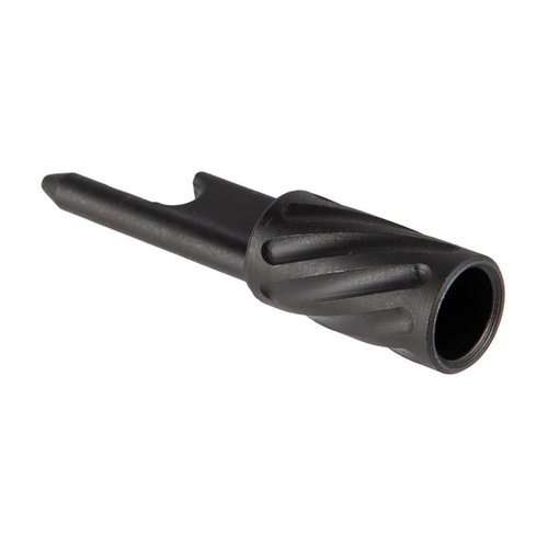 Överdimensionerad och lättinstallerad Speed Bolt Handle i stål med flutad yta för snabb laddning och effektiv avlastning av missfyllningar.