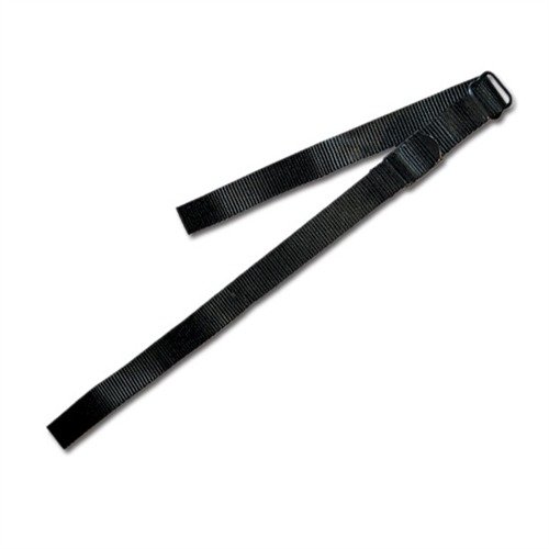 Grovtec Nylon Web Sling är en hållbar och justerbar 48x1 tum sling av svart nylon, med premium sömnad och fuktmotstånd, perfekt för alla vapen med 1 tum öglor.