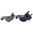 DUECK DEFENSE AR-15  OFFSET RAPID TRANSITION SIGHT SET BLACK