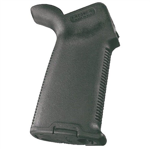 AR-15 MOE+ Grip erbjuder ett hållbart och ergonomiskt grepp med gummibeläggning för bättre kontroll under svåra förhållanden och passar standard mil-spec AR-15.