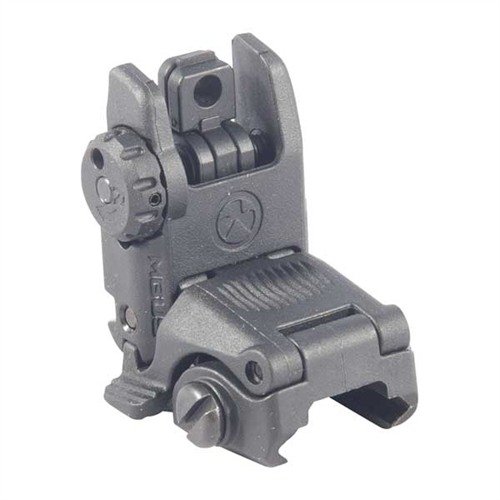 MBUS GEN 2 bakre sikte från MAGPUL är lågprofil, snabbt utfällbart, justerbart för vindriktning och passar AR-typ vapen med Picatinny rails.