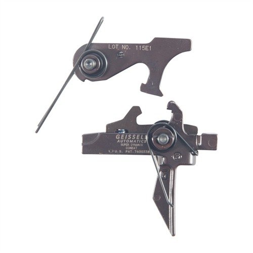Geissele SD-C trigger erbjuder en robust, 2-stegs design med en platt avtryckare, vilket ger en säker och skarp avtryckning för AR-15/M4.