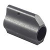 AR-15 gas block i lågprofil i ett stycke av slitstål ger en ren look under fria handguards och låser säkert på pipan med tre stålsetscrews.