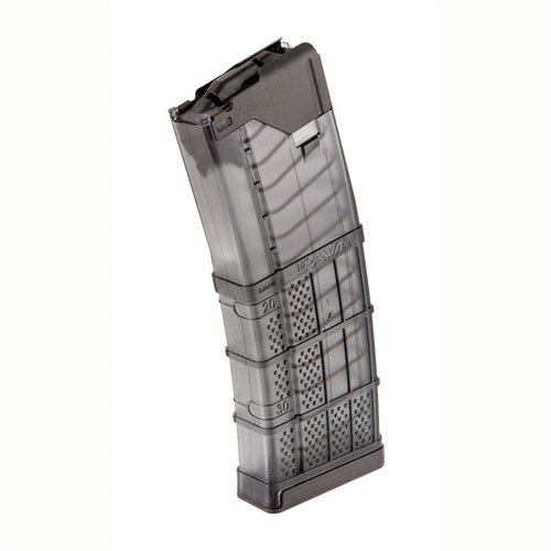 AR-15 L5AWM magasin erbjuder hållbar polymerkonstruktion, anti-tilt följare och korrosionsbeständiga feed lips för pålitlig prestanda i extrema förhållanden.