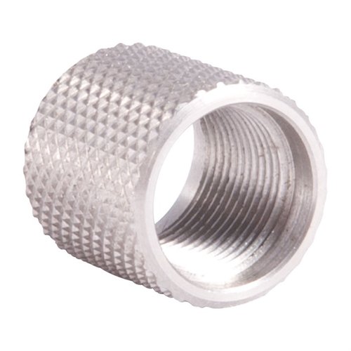 .635 och .640 Pencil Thread Protectors skyddar ditt gevärs mynningstrådar och krona mot skador, lätta att installera med knurlad yta för bra grepp.
