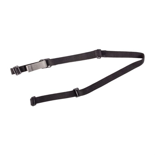 Vickers Combat Applications Sling justerar snabbt, tål tuff användning och förhindrar trassel, perfekt för taktiska skjutpositioner med AR-15/M16.