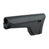 AR-15 MOE Fixed Rifle Stock erbjuder ergonomi, låg profil, gummipad för komfort, förvaringsutrymme och fästen för slingor och tillbehör.
