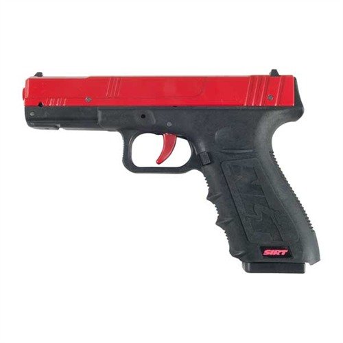 SIRT 110 PRO TRAINING PISTOL simulerar en Glock 17/22 med realistisk vikt och funktioner, har dubbel-lasersystem för direkt feedback och automatisk återställning av avtryck.