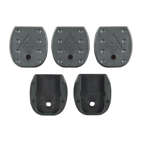 Vickers Tactical floorplates ger ett förbättrat grepp för snabb magutdragning, även med handskar, och är tillverkade av stark nylon för hög hållbarhet.