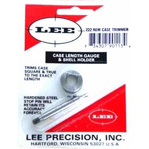 .222 Rem Case Length Gauge från LEE Precision erbjuder en exakt och enkel metod för att trimma till längd och kvadrera hylsmundingen, används med Cutter och Lock Stud.