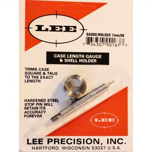 CASE LENGTH GAUGES från LEE PRECISION ger en exakt och enkel metod för att trimma till längd och kvadrera hylsmunnen, perfekt för din reloading.