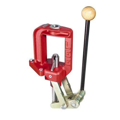 LEE Classic Cast Press har en robust gjutjärnskonstruktion, justerbar handtag och automatisk tändarm för effektiv och bekväm omladdning av patroner.