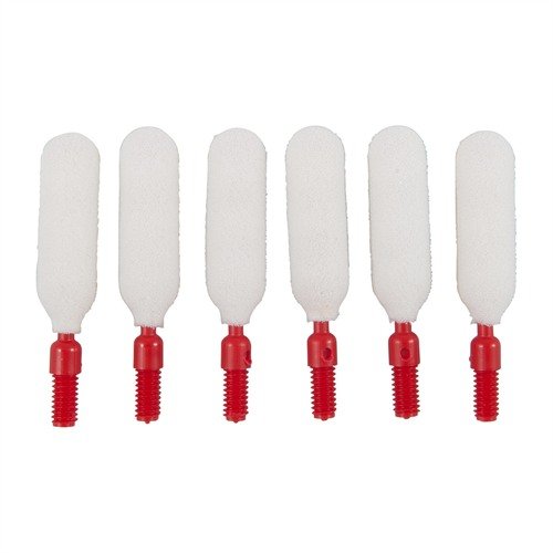 .243/6MM Bore Tips från SWAB-ITS är återanvändbara skumsvampar som ger effektiv rengöring, passar 8-32 gängor och absorberar lösningsmedel för jämn applicering.