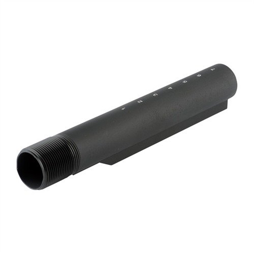 AR-15/M16 A5 MIL-SPEC BUFFER TUBE erbjuder ökad komfort och pålitlighet med 7 justerbara längder, perfekt för M4-buttstocks.
