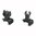 TROY INDUSTRIES AR-15  FLIP-UP HK-STLYE FRONT TRITIUM SIGHT SET BLACK