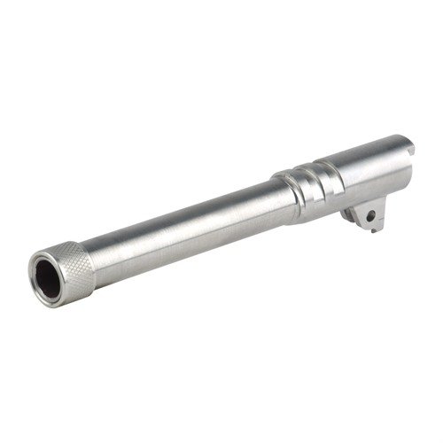 Match Grade 1911 416 Stainless Steel Threaded Barrels i kaliber 45 ACP ger överlägsen precision och hållbarhet, perfekt för tävlingsskytte och anpassningar.
